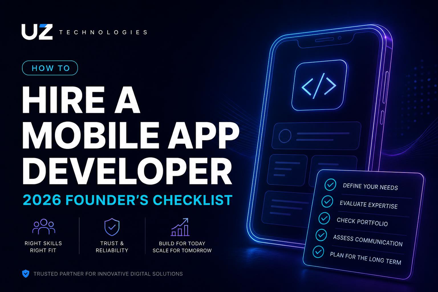 How to Hire a Mobile App Developer: A Founder's 2026 Checklist