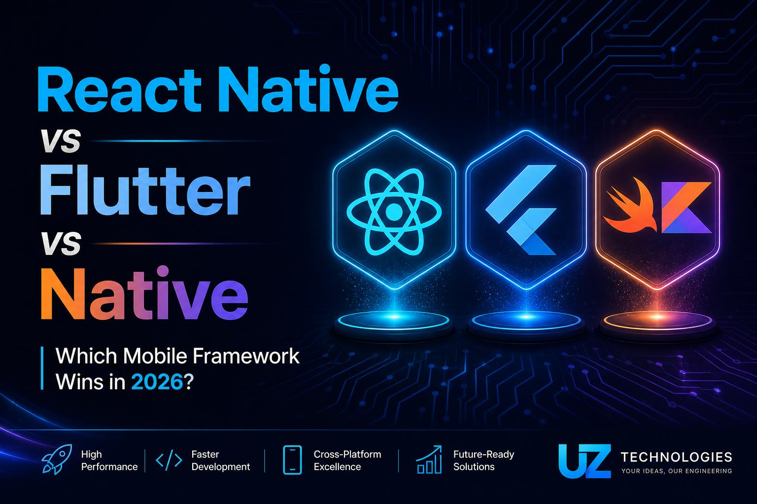 React Native vs Flutter vs Native in 2026: Which Mobile Framework Should You Choose?